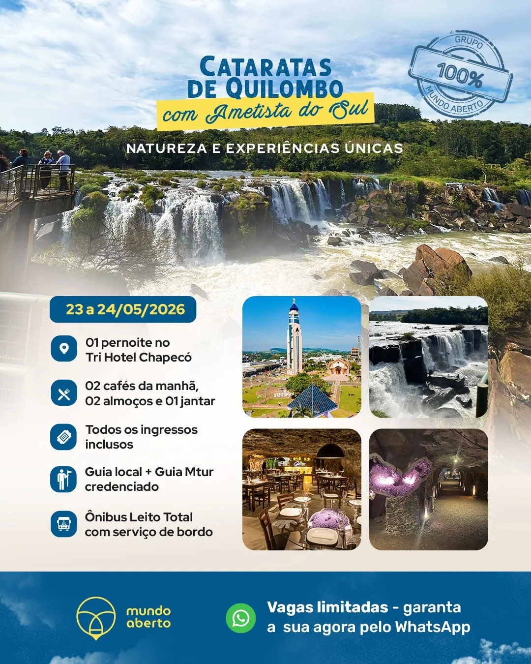 Cataratas de Quilombo com Ametista do Sul_23 a 24-05